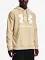 Under Armour Mens Rival Fleece Big Logo Hoodie Beige L