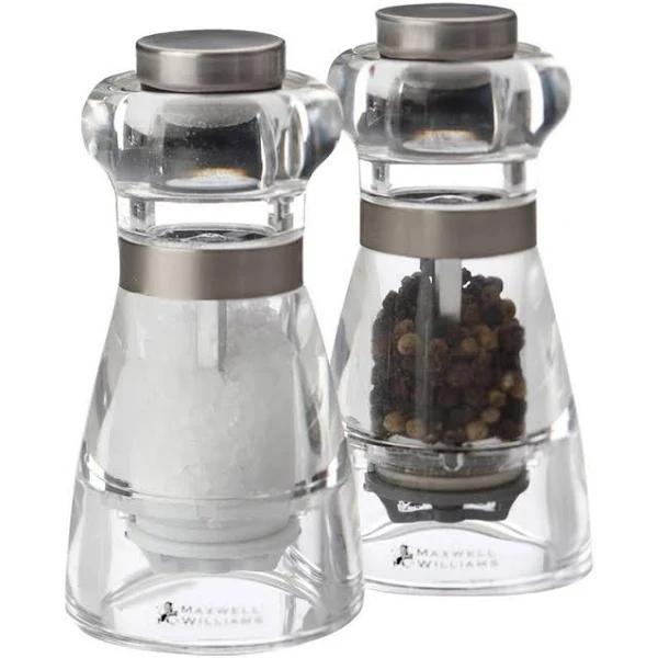 Dynasty Acrylic Salt & Pepper Mill Set - 11cm | Maxwell & Williams