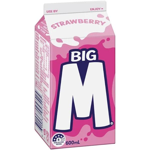 Big M Strawberry Flavoured Milk 600ml