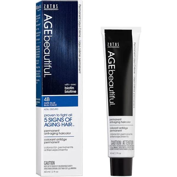 Permanent Anti-aging Hair Colour 4B Dark Blue 60ml