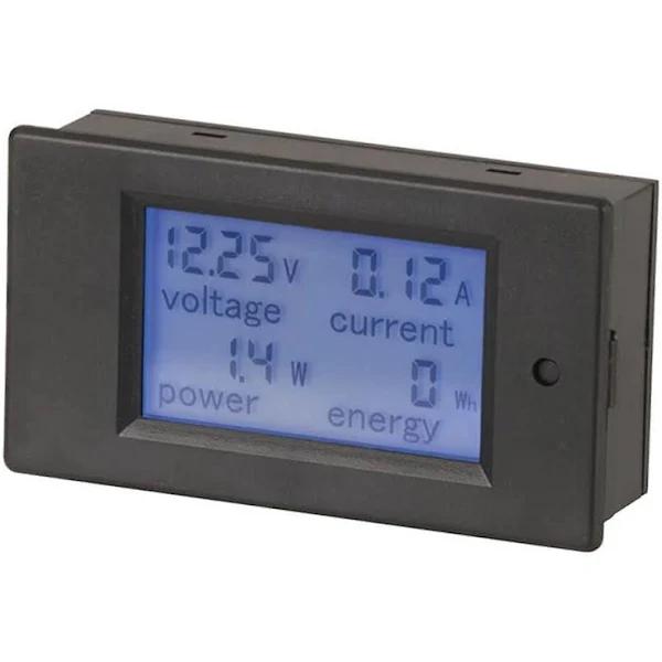 20A 6.5-100V DC Power Meter With Built-in Shunt - Jaycar