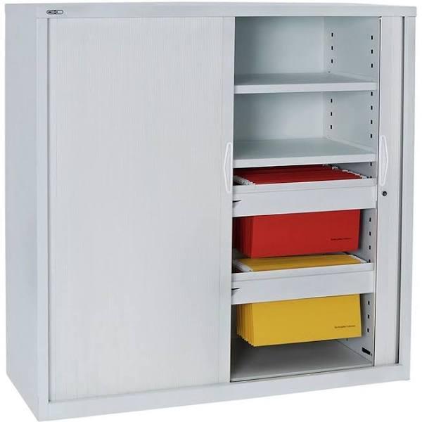 Go Tambour Door Cupboard H1200Mm x W900mm x D473Mm White China