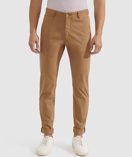 Oxford Danny Casual Organic Cotton Chinos in Brown 86