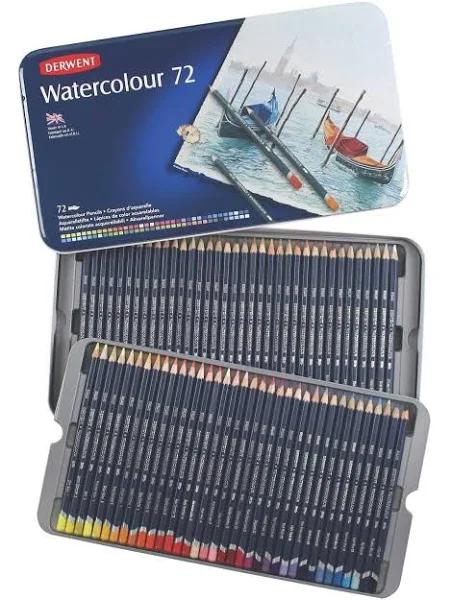 Derwent Pencils Watercolour Tin 72