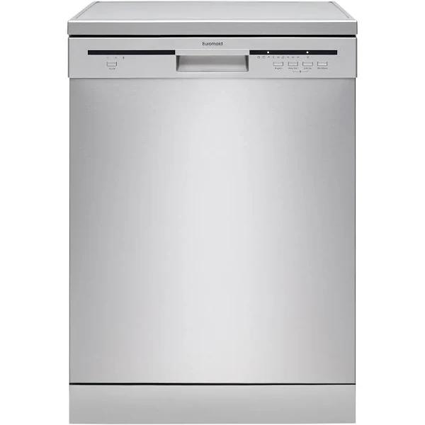 Euromaid 60cm Freestanding Dishwasher Stainless Steel With 14 Place Settings EDW6014X | AfterPay & Zip Available | Bing Lee