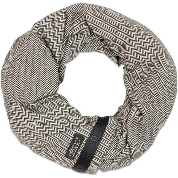 NuRoo Nursing Scarf Ivory/Black Herringbone