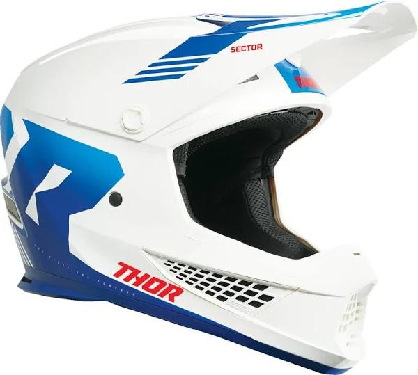 Thor 2024 Sector 2 Carve White/Blue Helmet - L