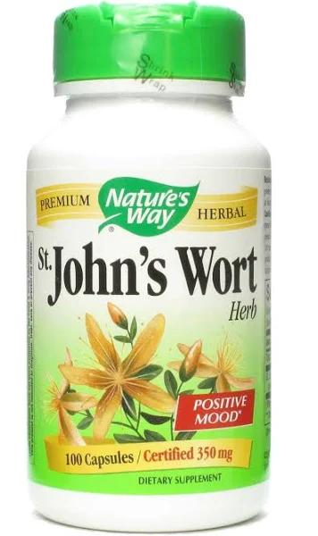 Nature's Way ST John's Wort Herb - 100 Capsules