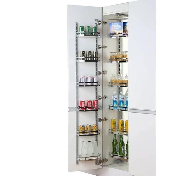 Elite Provedore Open Out Tandem Pantry - 450mm Cabinet 1850mm-2150mm Adjustable Height