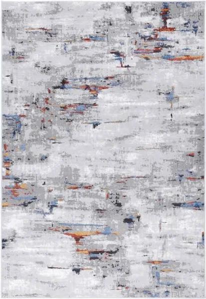 Isaiah Multi Soft Abstract Rug, 300X80CM