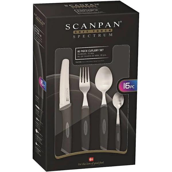 Scanpan Spectrum Cutlery Set 16 Piece Black