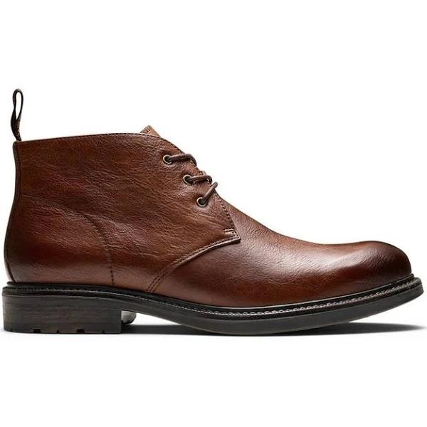 Aquila Fargo Leather Chukka Boots in Cognac Brown 39