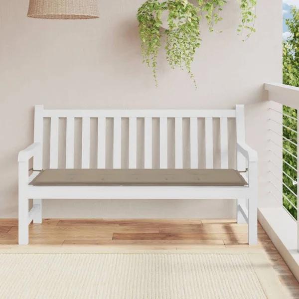 vidaXL Taupe Oxford Fabric Garden Bench Cushion - 150 x 50 x 3cm