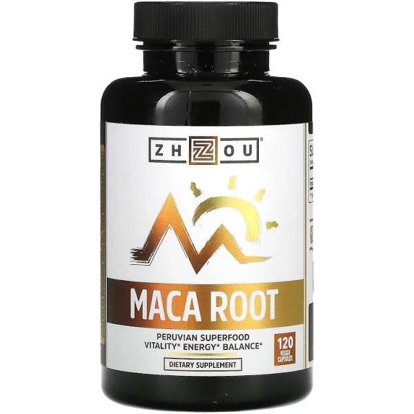 Zhou Nutrition Organic Maca Root 120 Vegetable Capsules