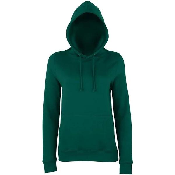 Awdis Just Hoods Womens/Ladies Girlie College Pullover Hoodie Bottle Green M