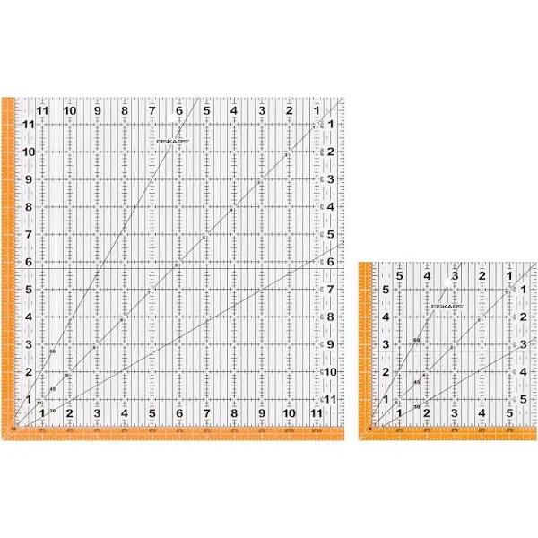 Fiskars Square Acrylic Ruler Set (187210-1001)