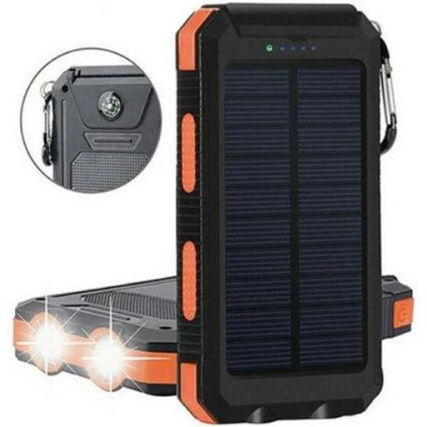 Portable Solar Panel Power Bank 10000mAh - AfterPay & zipPay Available