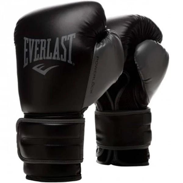 Everlast Powerlock 2 Training Hook&Loop Gloves Jet Black - 14