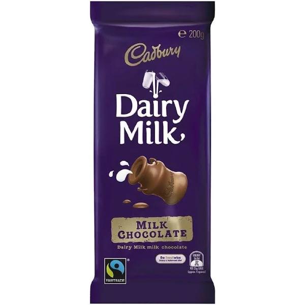 Cadbury Dairy Milk Chocolate Block 200g