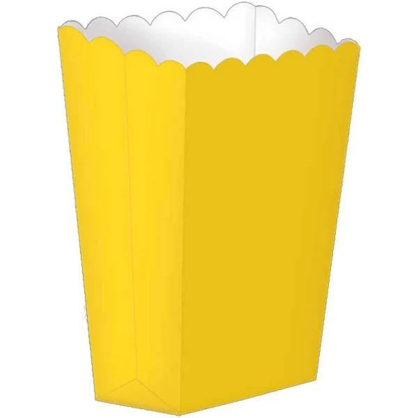 Popcorn Favor Boxes Small Sunshine Yellow