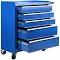 Giantz 5 Drawer Mechanic Tool Box Storage Trolley - Blue