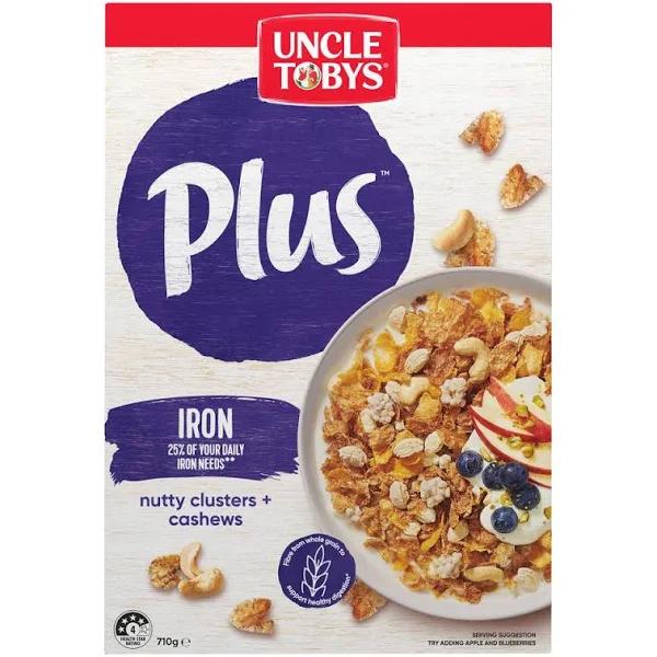 Uncle Tobys Cereal Plus Iron 710g