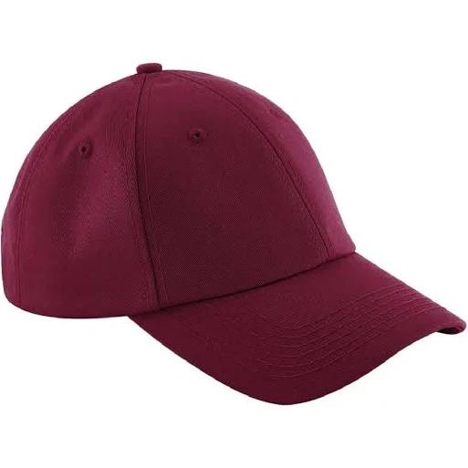 Beechfield Unisex Authentic 6 Panel Baseball Cap Burgundy One Size