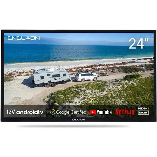 ENGLAON 24 HD Smart LED Google Certified 12V TV with Bluetooth