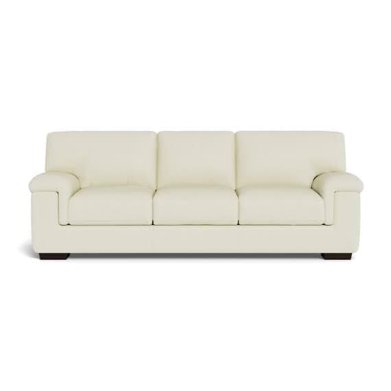 Barret Leather Sofabed Optic White by Freedom