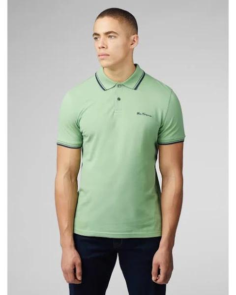 Ben Sherman Organic Signature Polo Grass Green X-Large