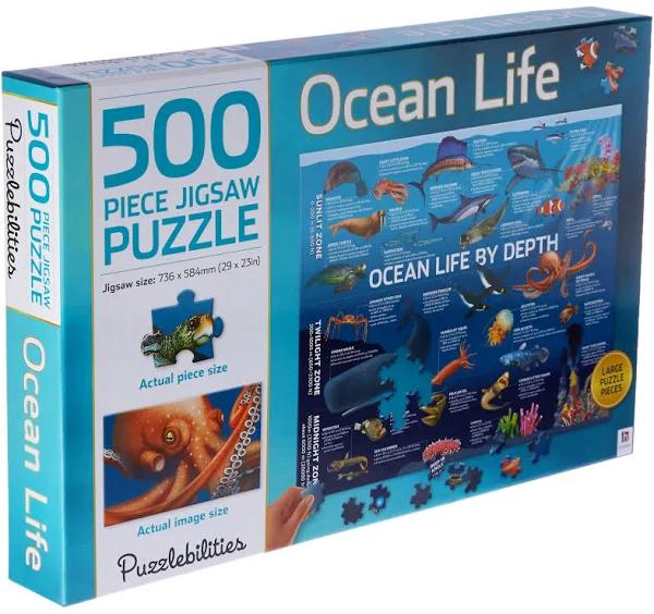 Puzzlebilities: Ocean Life 500 Piece Jigsaw Puzzle