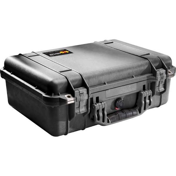 Pelican 1500 Case - Yellow With Padded Dividers