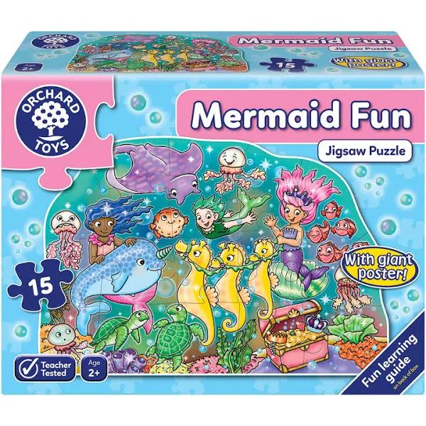 Orchard Toys Mermaid Fun 15 Piece Jigsaw Puzzle