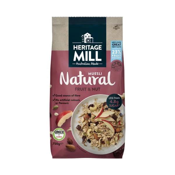 Heritage Mill Muesli Fruit & Nut 750g