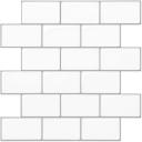 Yuzee 12"X12" Stick On Tiles, Peel and Stick Subway Tile Backsplash, Shiny White Self-adhesive Wall Tiles For Kitchen and Bathroom 10 Pack