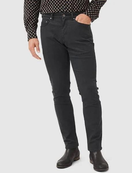 Rodd & Gunn Motion Melange Straight Fit Jean Regular Leg Onyx Black 42