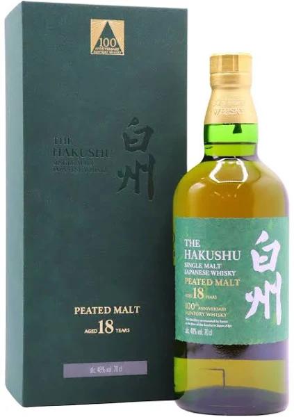 Hakushu 18 Year Old Single Malt Japanese Whisky 100th Anniversary Edition 700ml