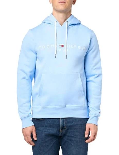 Tommy Hilfiger Men's Medium Weight Fleece Hoodie Sweatshirt with Embroidered Logo, Also Available in Big & Tall