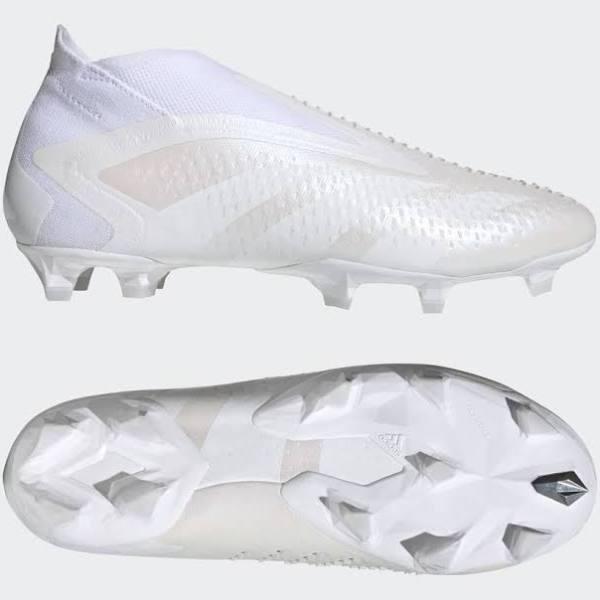 adidas-Predator Accuracy+ Firm Ground Boots-Unisex-Cloud White / Cloud White / Cloud White-9.5