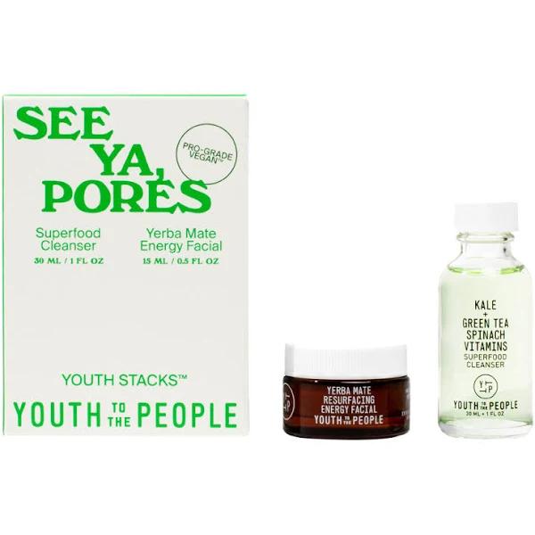 Youth to The People See Ya, Pores Skincare Set: Reduce Visible Pores & Dullness for Smoother, Brighter Skin