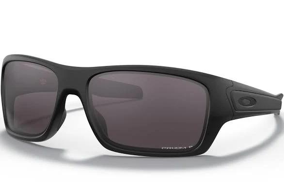 Oakley Turbine Sunglasses - Matte Black w/ Prizm Grey Polarized Lens | Sunglasses