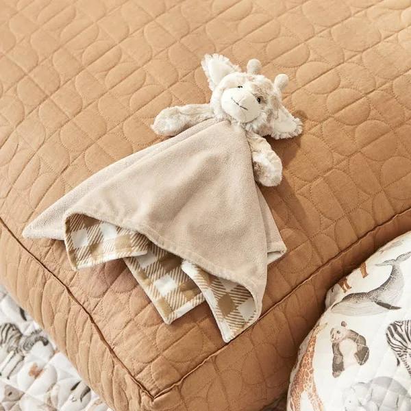 Adairs Baby Softie Goldie Giraffe Baby Comforter