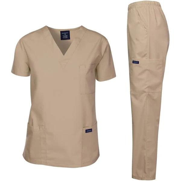 Dagacci Scrubs Medical Uniform Men Scrubs Set Medical Scrubs Top and Pants