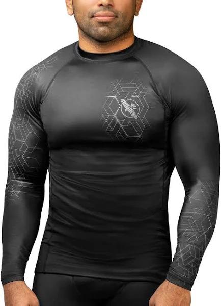 Hayabusa Geo Long Sleeve Rashguard Grey / x Large