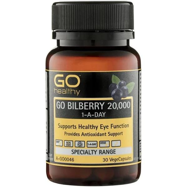 Go Healthy Go Bilberry 20,000mg 30 VegeCapsules