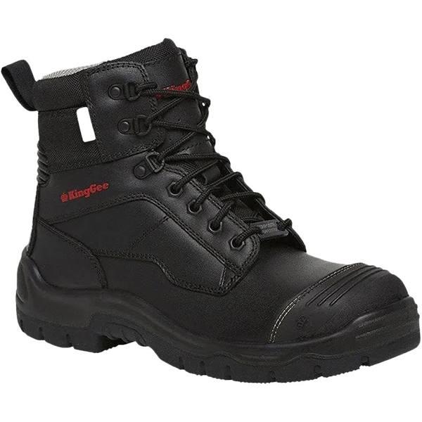 KingGee Work Boots - Phoenix 6CZ EH - Black - AU/UK 7.5