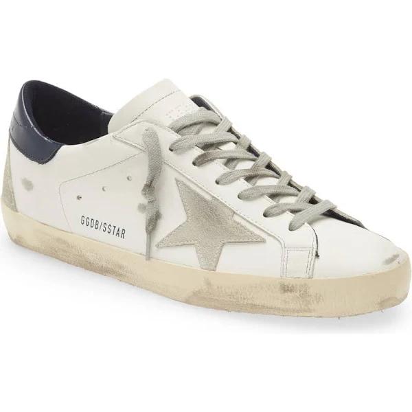 Golden Goose Super-Star Classic White / Black Shoes - Size 48 - White/Black