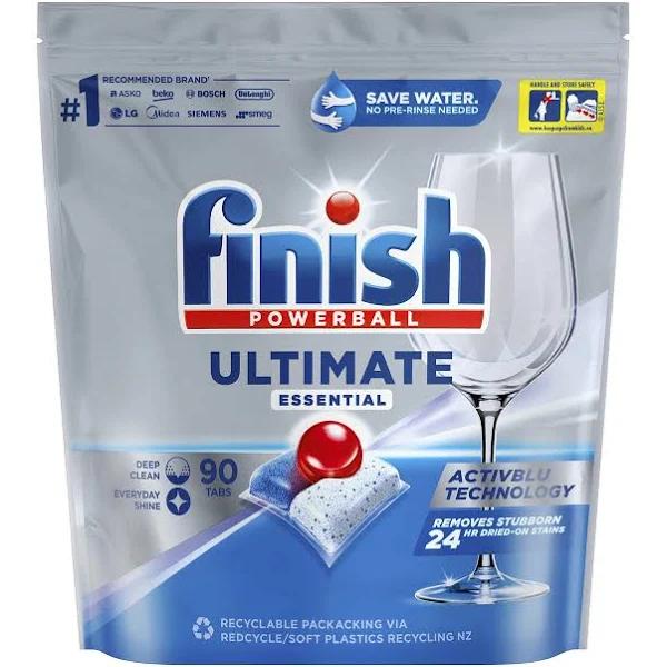 Finish Powerball 90 Pack Ultimate Essential Dishwasher Tablets