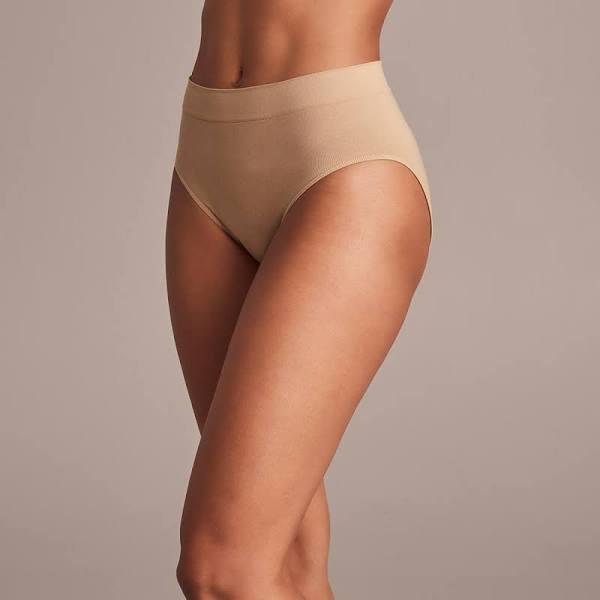 Target Woman 2 Pack Cotton Seamfree Midi Briefs | Brown | Size 16