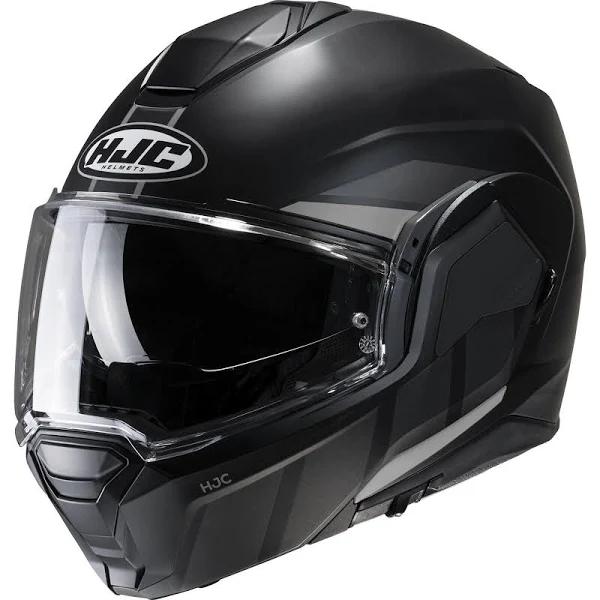 HJC i100 Beis Black Grey MC5SF Modular Helmet Size L